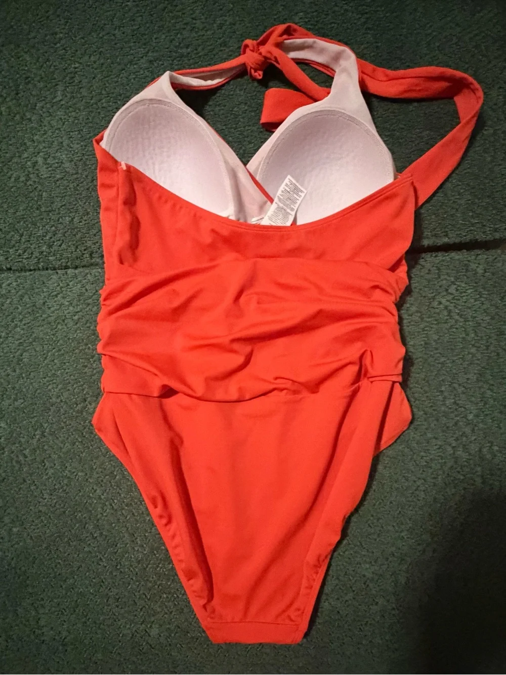Boden 12 R Halter One-Piece Swimsuit - orange